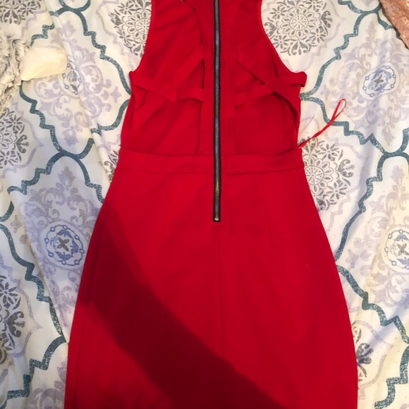 Red Bodycon Dress - Picture 3 of 3
